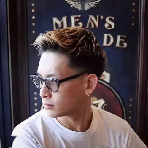 适合亚洲男士的油头
