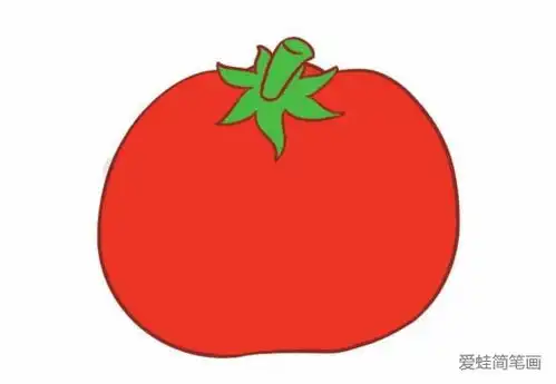 西红柿简笔画
