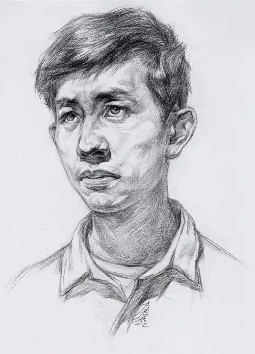 他山之石技教程素描头像结构和五官的详细教程
