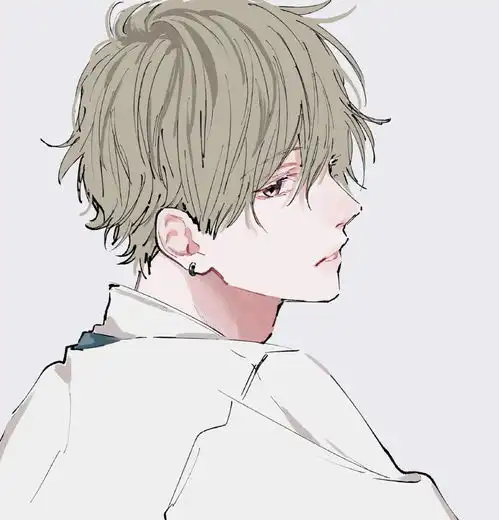 小清新动漫男头有时候我词不达意但真的高兴遇见你
