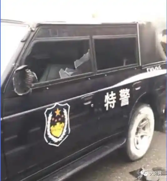 南阳一男子手持钢管打砸警车,企图行凶

