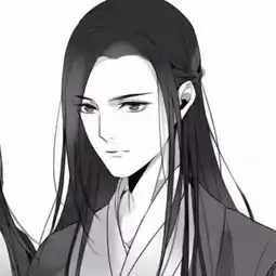 古风黑白动漫男头
