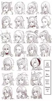 q版卡通一批漫画头像素材
