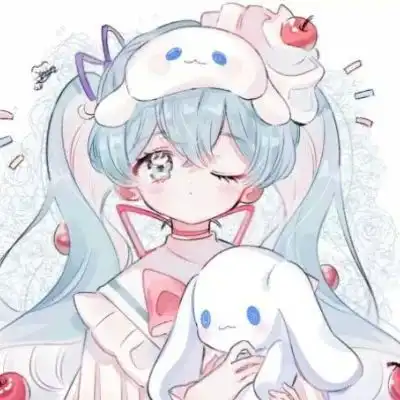 女生软萌动漫头像雨之落
