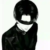 黑色非主流动漫头像男生头像带字
