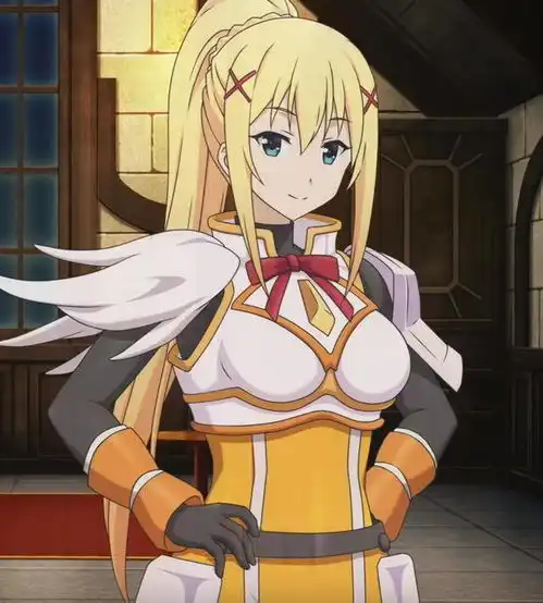 达克尼斯化身金发女神,这就是二次元的反差萌
