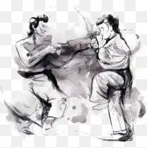 中国古风水墨武侠素材图片免费下载高清装饰图案psd千库网图片编号3361478
