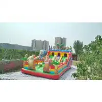 做充气城堡生意要注意什么买一个充气蹦床做生意会不会赚钱充气垫新款滑梯图片大全
