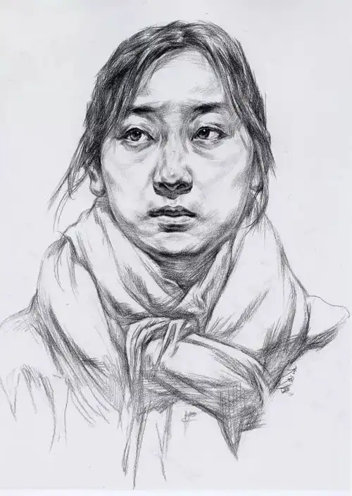 素描头像结构画法,优秀范画和作图步骤这里都有
