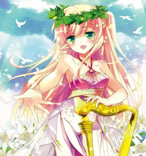 动漫头像活泼开朗的二次元粉发美少女,对未来充满了希望
