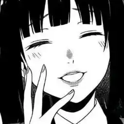 黑色丧女头像黑白丧头像二次元
