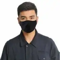 黑白男头像戴口罩微信头像图片大全
