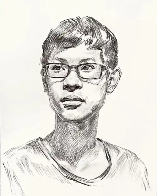 素描头像步骤关键词,切记
