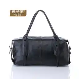 雅诗丽2011入秋新款欧美复古风格头层牛皮女包单肩手提2074
