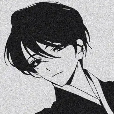 男生黑白灰色头像
