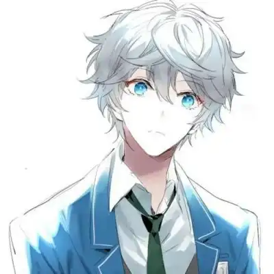 绿色系动漫男生头像
