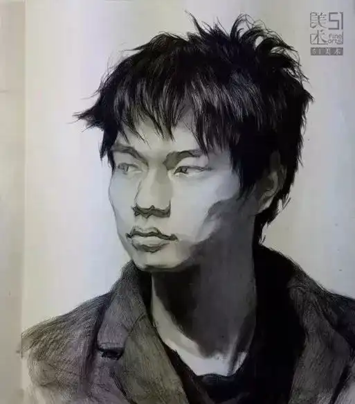 男女青年素描头像怎么精细画附步骤图
