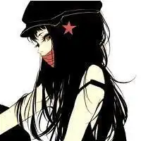 暗黑系女头像高冷卡通
