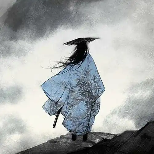 暗黑头像男真人背影古风