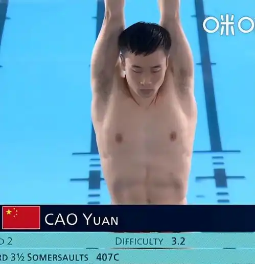 中国36金跳水男子10米台日本小将关键失误前功尽弃,曹缘卫冕
