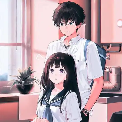 冰菓千反田爱瑠和折木奉太郎,动漫头像情头自剪分享
