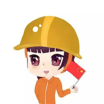 关于国庆动漫情侣头像超萌版手拿五星红旗一男一女
