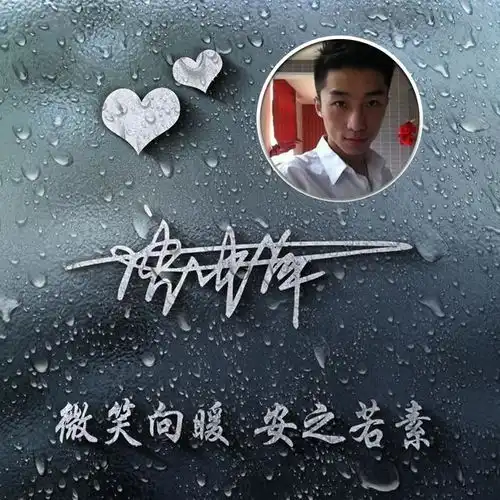 你该换头像了,15张雨后唯美姓氏壁纸,3d质感立体风格
