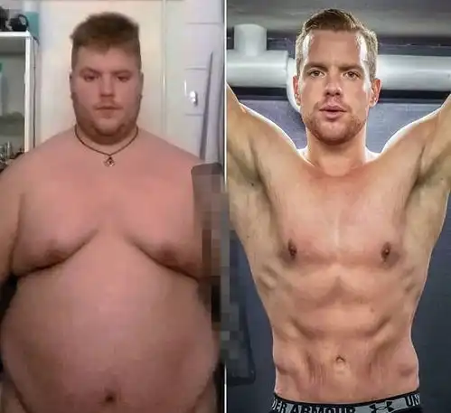 320斤胖子健身两年,每天做1000个动作,逆袭成肌肉男
