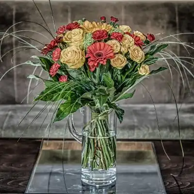 唯美花朵头像,漂亮的插花艺术使人看后赏心悦目
