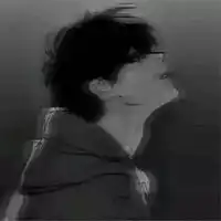 一组黑白风男头微信头像图片大全
