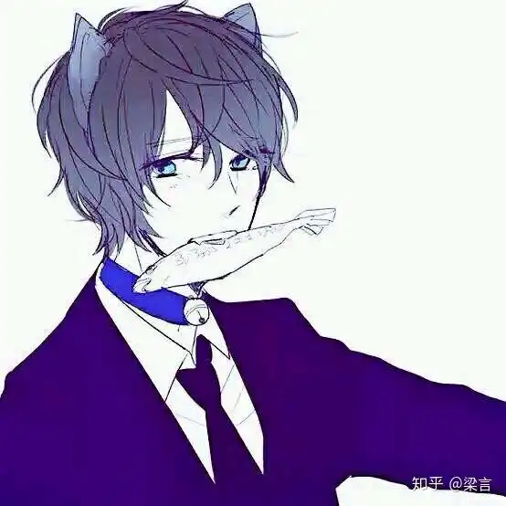道教男头像古风猫耳