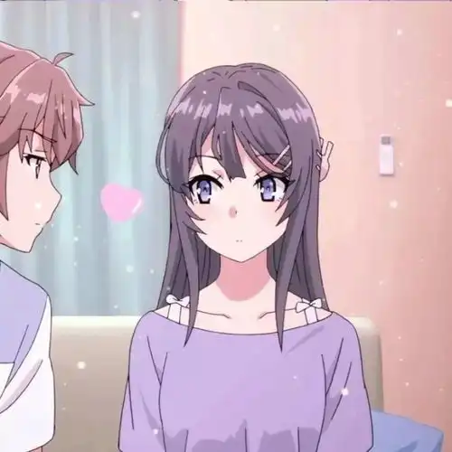 动漫情侣头像我在赶去找你的路上
