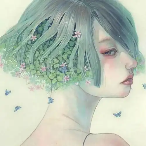 这组插画似有空灵之美
