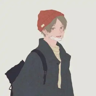江孑帅气手绘二次元男生头像
