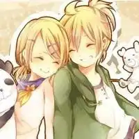 一男一女,个站一边的二次元图片,最好比较萌
