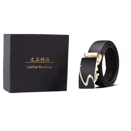 皮带男士高档平滑扣时尚中年休闲腰带韩版简约潮人年轻人百搭裤带
