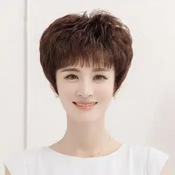中年女士假发
