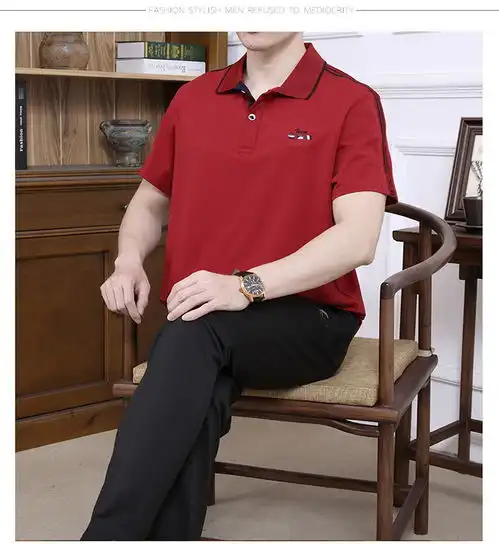 中老年运动套装男夏季两件套短袖大码运动服休闲套装男爸爸装qlg福卡商城
