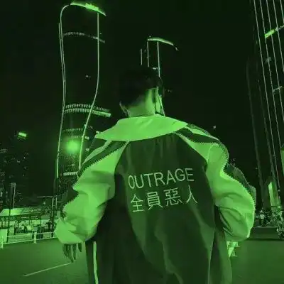 原谅色系头像男头高清绿色头像男生图片
