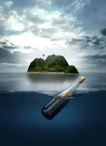 国外高清晰装信物的瓶子许愿瓶