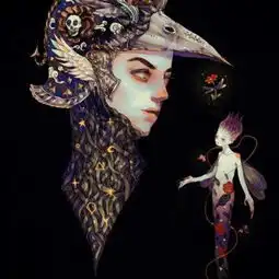 诡异重口动漫女生头像病娇图片很血腥又唯美的油画
