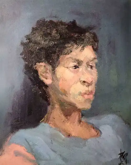 广美基础部留校色彩头像作品精选

