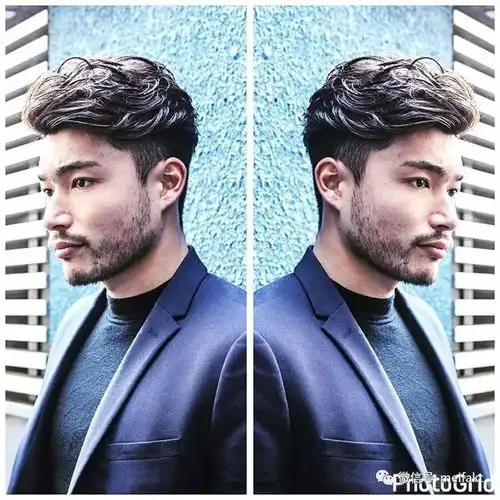 除了油头,微卷也能让你变型男

