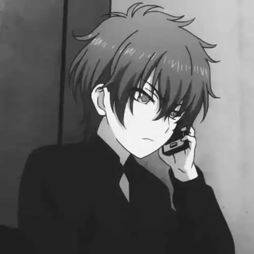 2023最新高冷黑衣沉稳男生动漫头卡通动漫头像我要个性网
