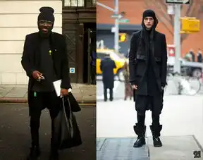 简单粗暴的冬季你需要一顶黑色冷帽
