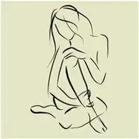 中年精致女人头像风景

