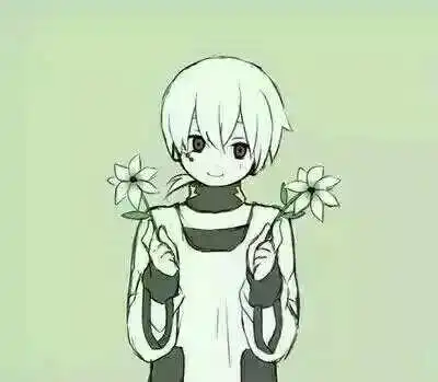 动漫黑白男头像
