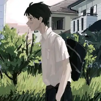 动漫男生帅气手绘头像
