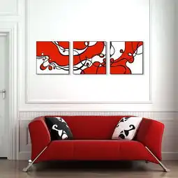 4160平米一居室简约红色客厅效果图
