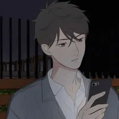 江孑手绘二次元男生头像
